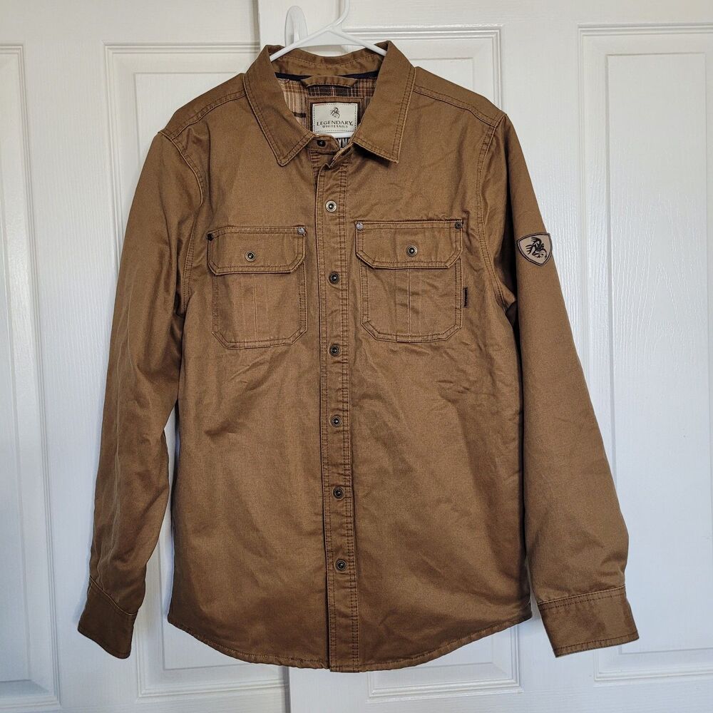 Legendary Whitetails Journeyman Shirt Jacket Shacket Flannel Lined Mens Medium